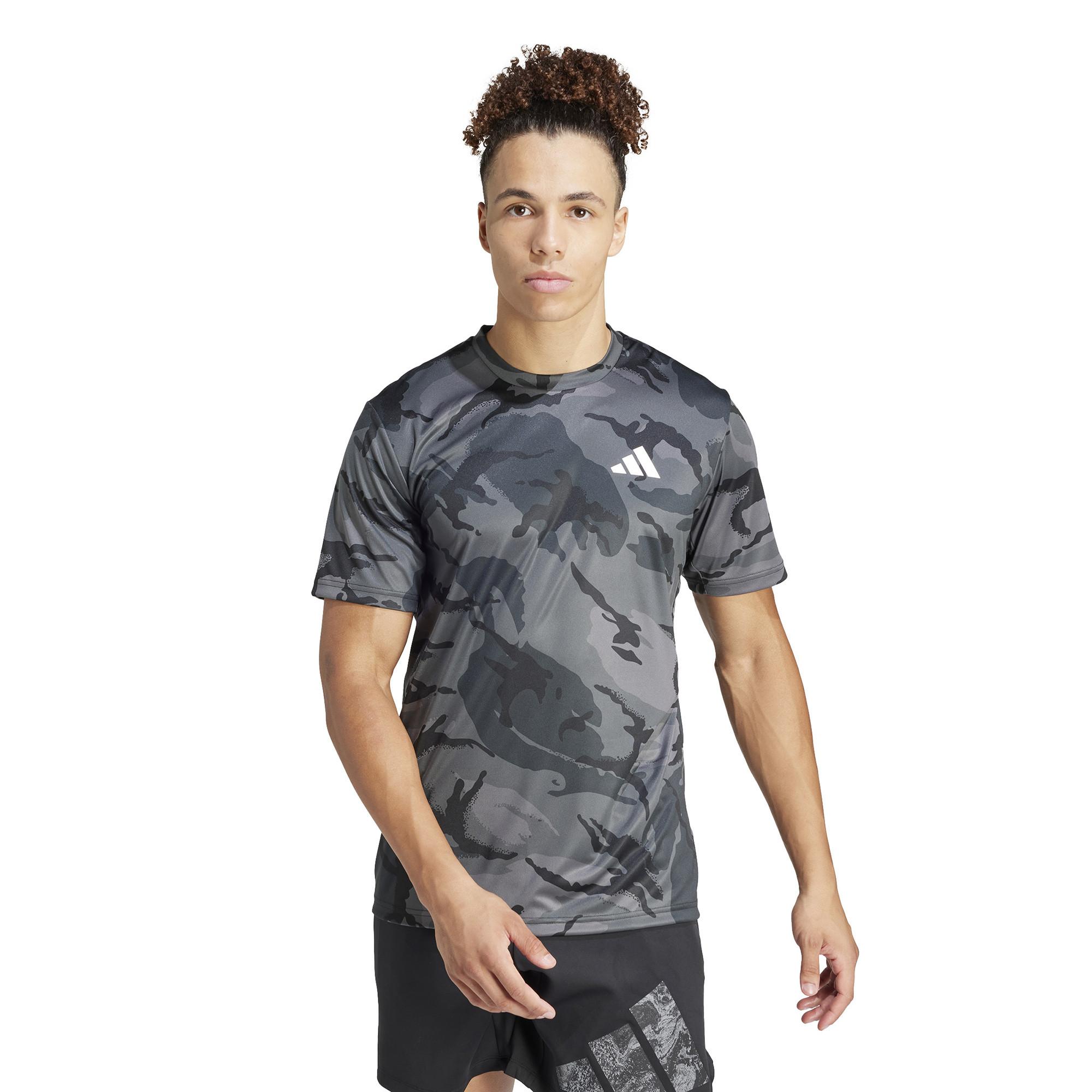 Image of adidas T-shirt, Rundhals, Kurzarm Herren Dunkelgrau L
