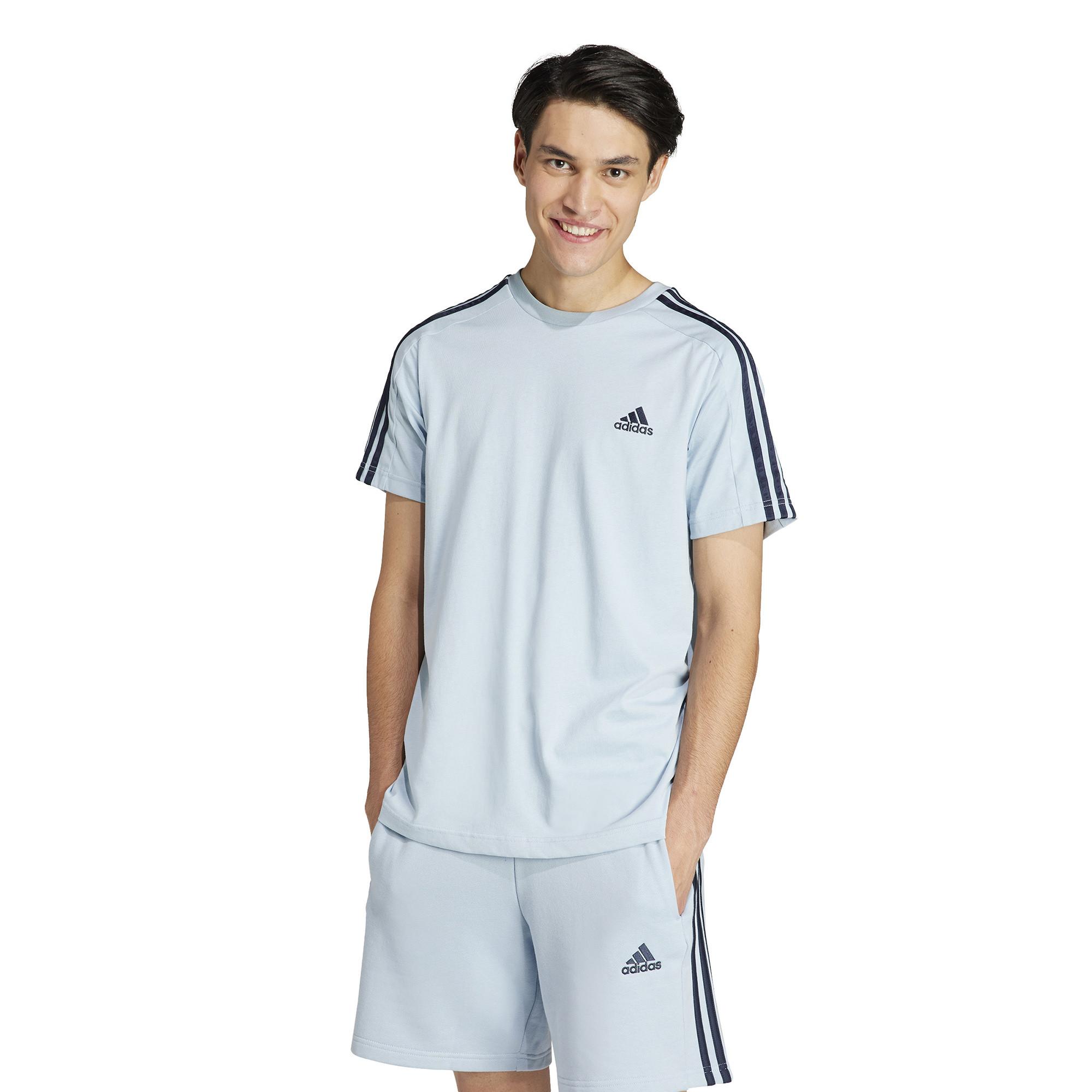 Image of adidas T-shirt, Rundhals, Kurzarm Herren Hellblau L