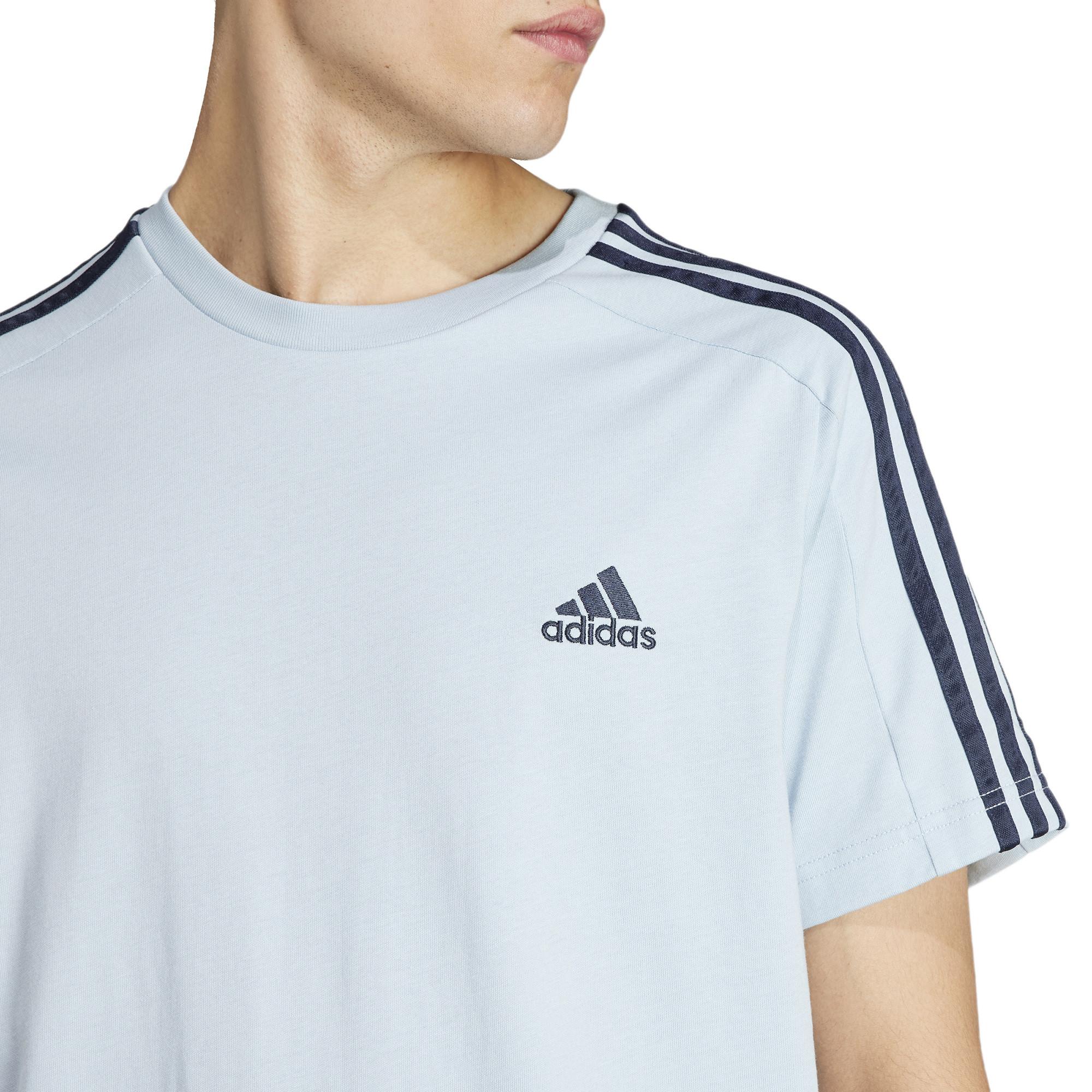 adidas 3S SJ T WONBLU T-Shirt, Rundhals, kurzarm 