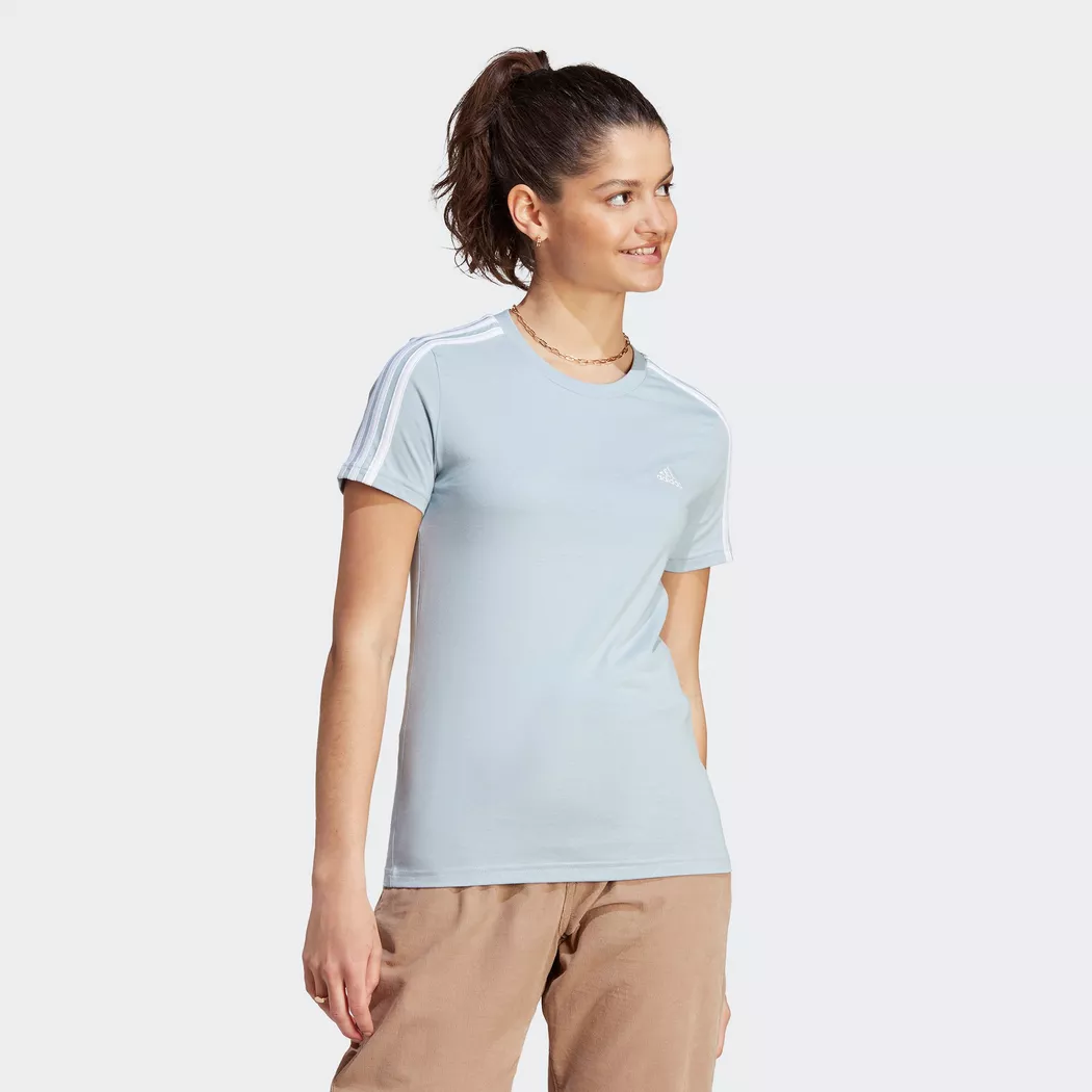 Adidas - T-Shirt, Rundhals, kurzarm, für Damen, Hellblau, Größe S