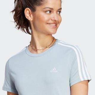 adidas 3S T WONBLU/WHITE T-shirt girocollo, maniche corte 