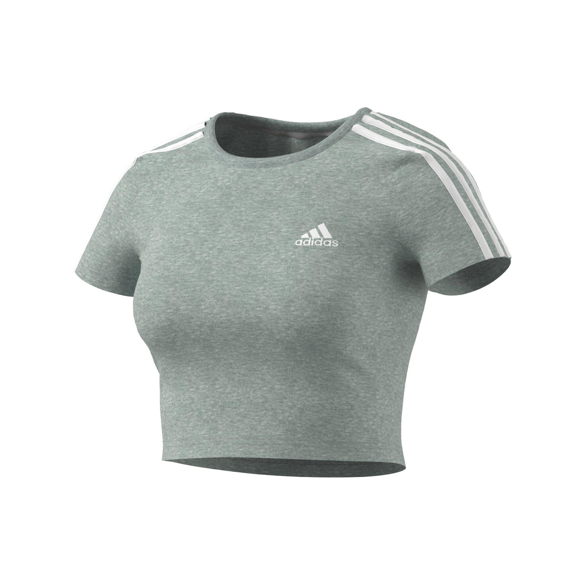 adidas 3S BABY T MGREYH T-shirt, col rond, manches courtes 