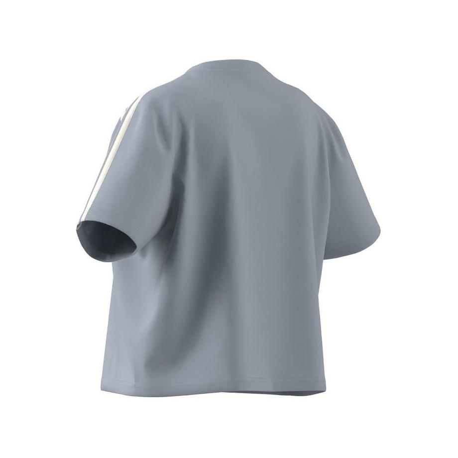 adidas 3S CR TOP WONBLU T-Shirt, Rundhals, kurzarm 