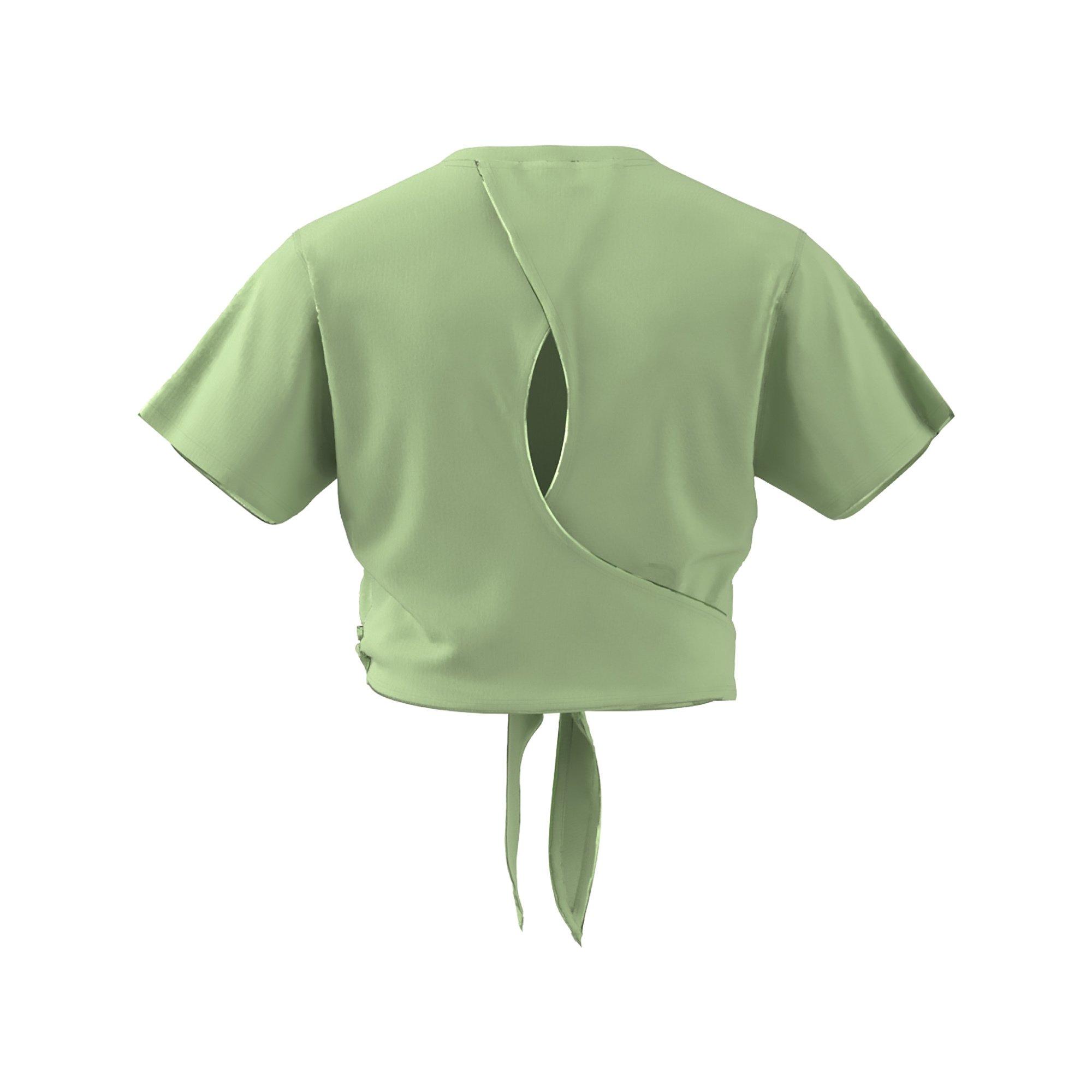 adidas YGA ST WRAP T SEGRSP/GRETWO T-shirt girocollo, maniche corte 