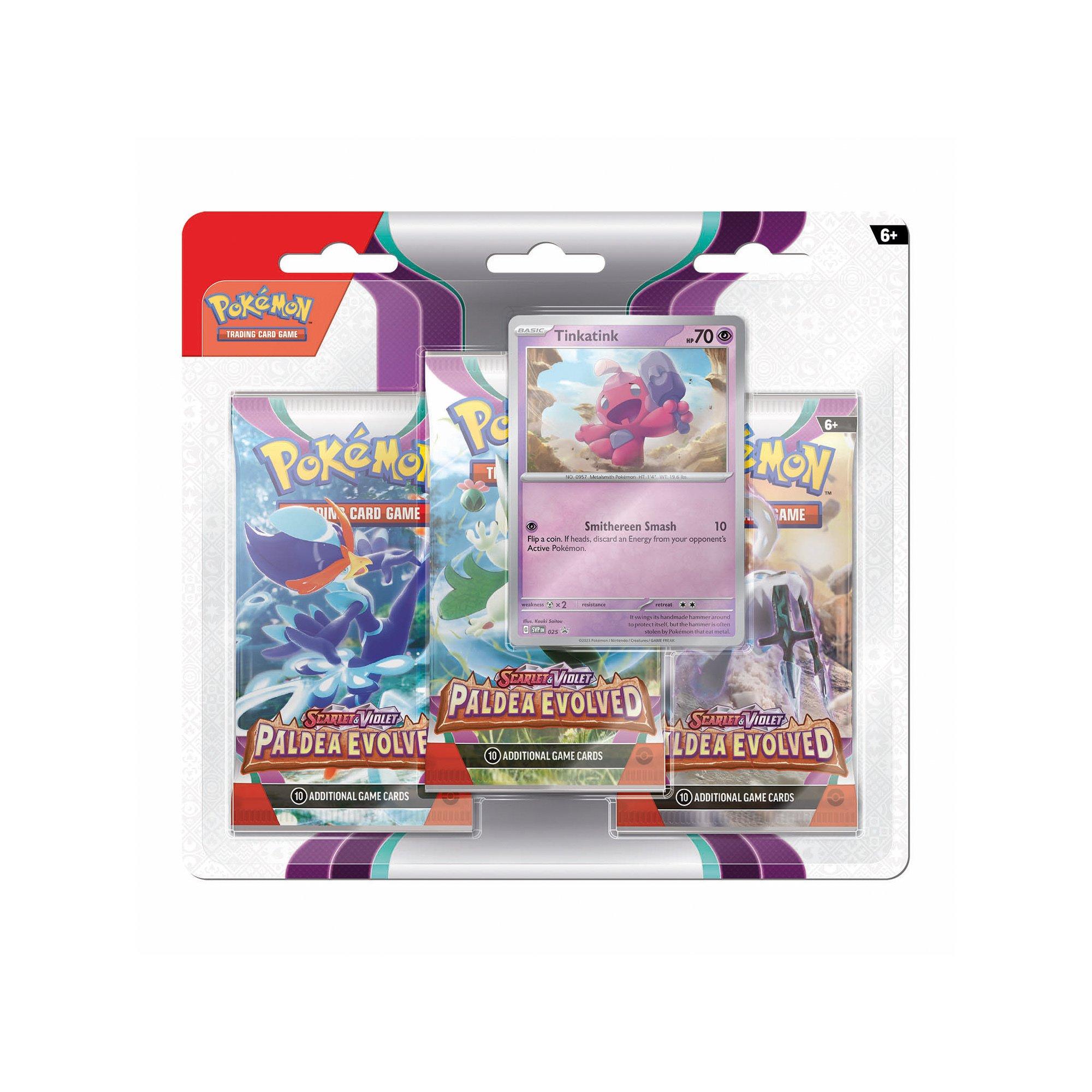 Pokémon  Pokémon SV02 Three Pack, modelli assortiti 