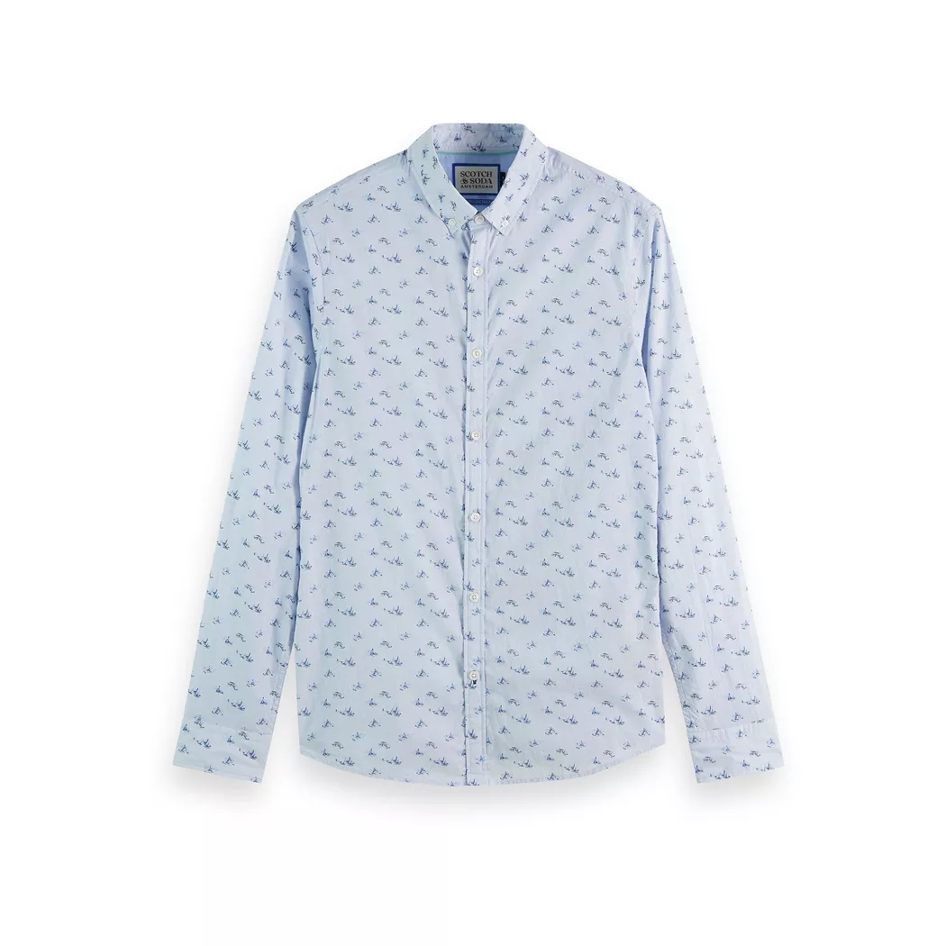 Scotch & Soda - Hemd, langarm, für Herren, Hellblau, Größe L