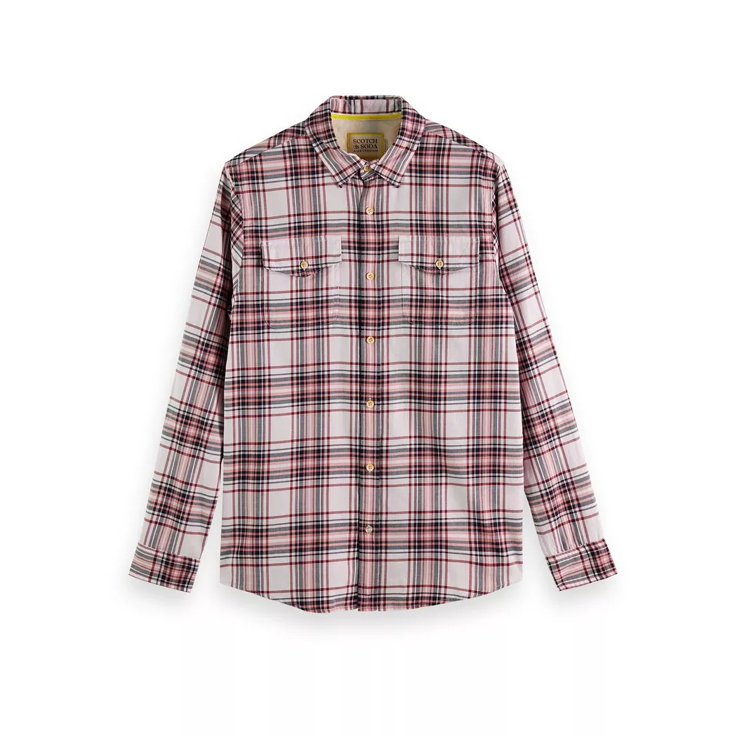 Scotch & Soda - Hemd, langarm, für Herren, Pink, Größe M