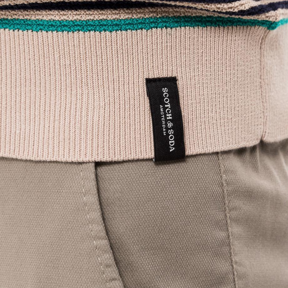 Scotch & Soda Structured Stripe Knitted Polo Polo, maniche corte 