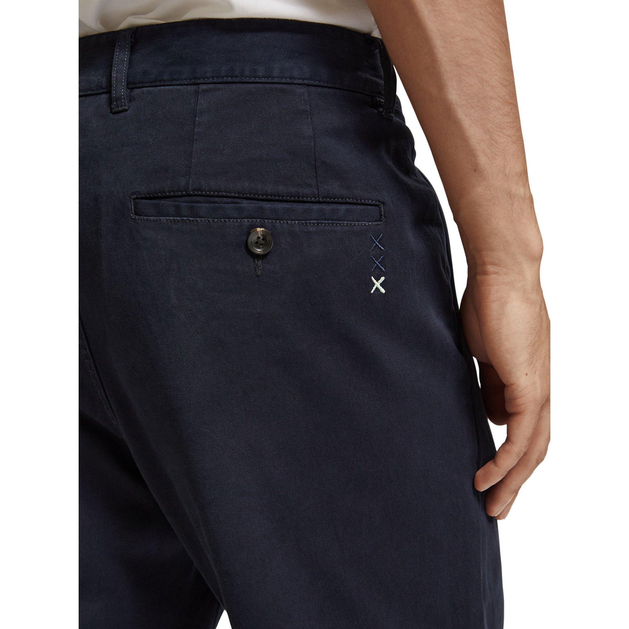 Scotch & Soda Drift- Garment-Dyed Stretch Cotton Twill Chino Chinohose, Regular Fit 