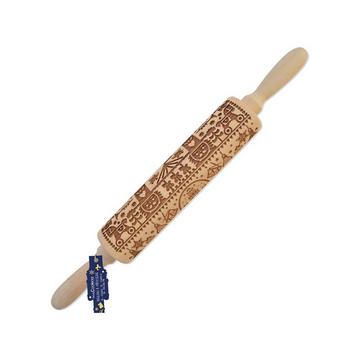 Rouleau à pâte avec gaufrage