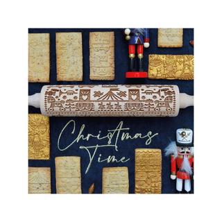 ScrapCooking Rouleau à pâte avec gaufrage Casse-noix 