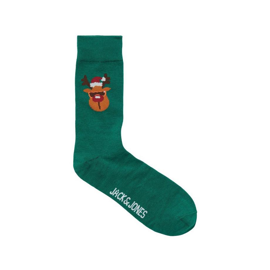 JACK & JONES Cool Xmas Socks Giftbox Confezione Multipla Calze Gambaletto  