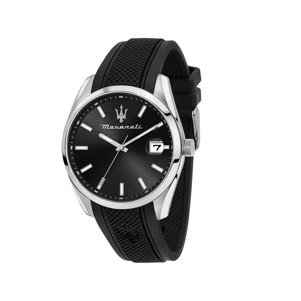 Maserati - Analoguhr, Attrazione, 43mm, Black