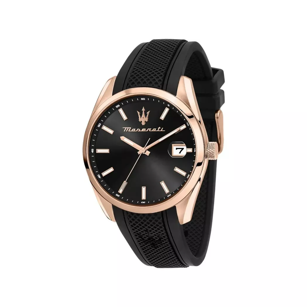 Maserati - Analoguhr, Attrazione, 43mm, Black