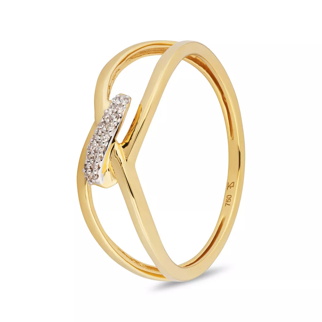L' Atelier Gold 18 Karat by Manor - Ring, 56, Gelbgold