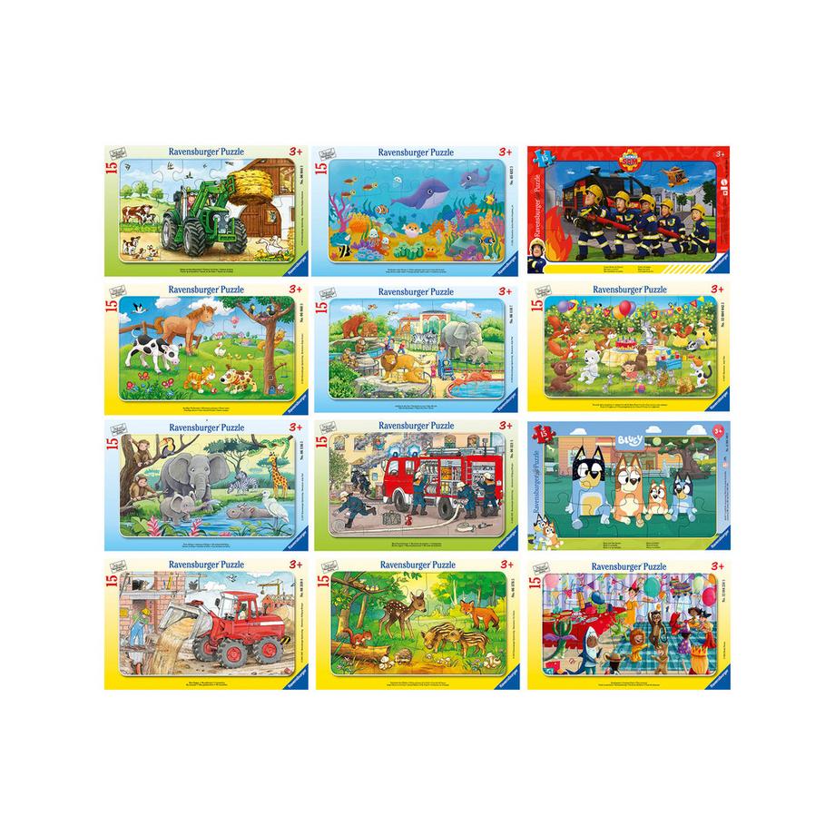 Puzzle Cornice, 15 pezzi, modelli assortiti