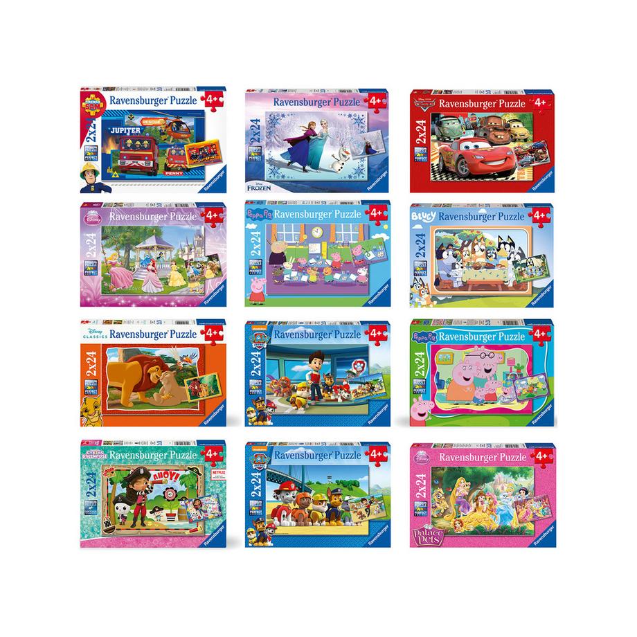 Puzzle, 2 x 24 pezzi, modelli assortiti