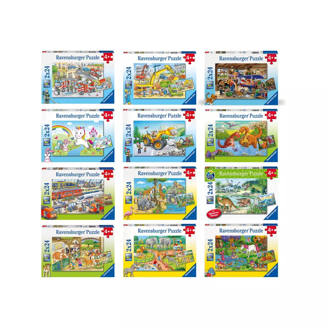 Ravensburger - Puzzle, 2 x 24 Teile, Zufallsauswahl, Multicolor 2