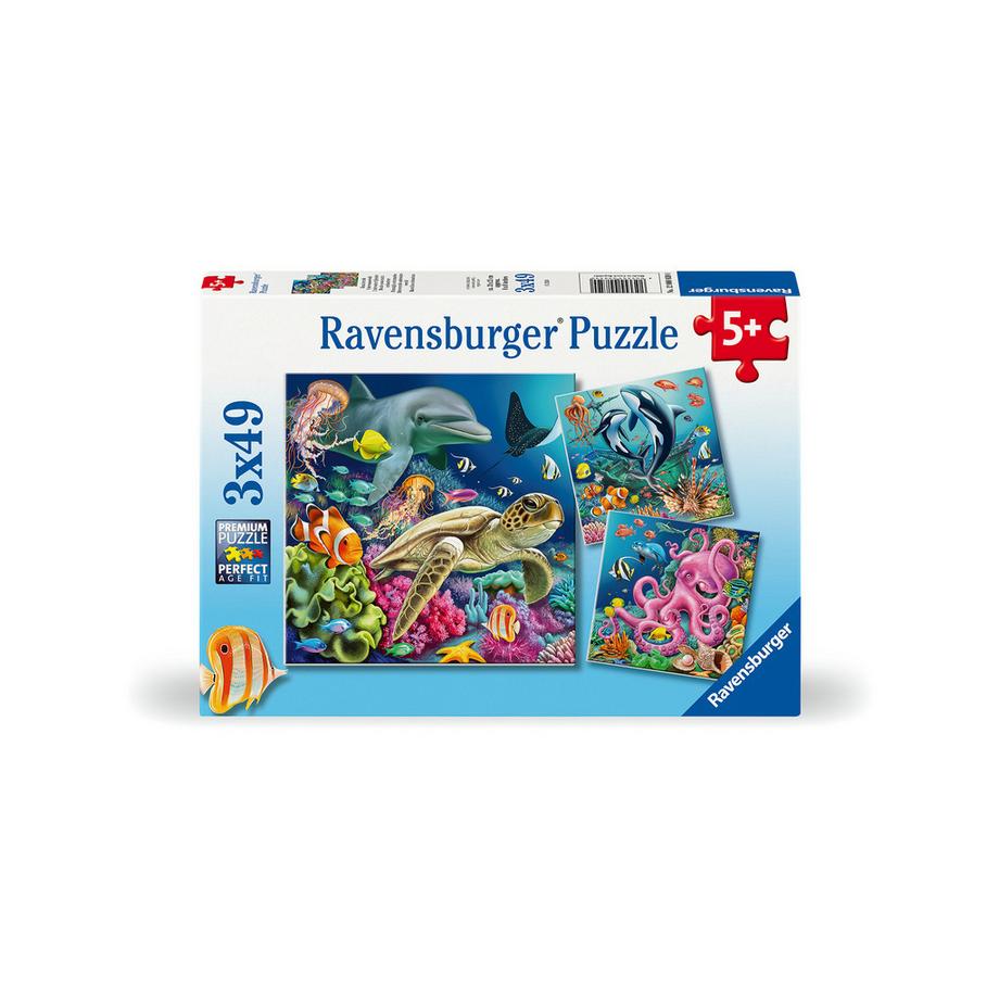Ravensburger  Puzzle Divers, 3 x 49 Teile, Zufallsauswahl 