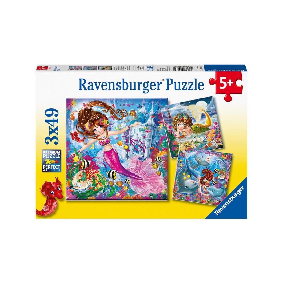 Ravensburger  Puzzle Divers, 3 x 49 Teile, Zufallsauswahl 
