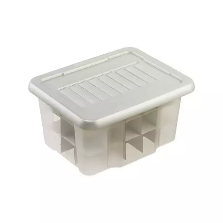 Boite plastique pour rangement 60 boules de Noël