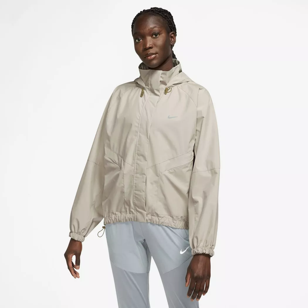Nike - Regenjacke mit Kapuze, für Damen, Beige, Größe XL