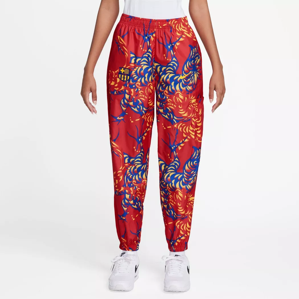 Nike - Trainerhose, Fcb W Nsw Essntl Rpl Wvn Pant, L, Rot