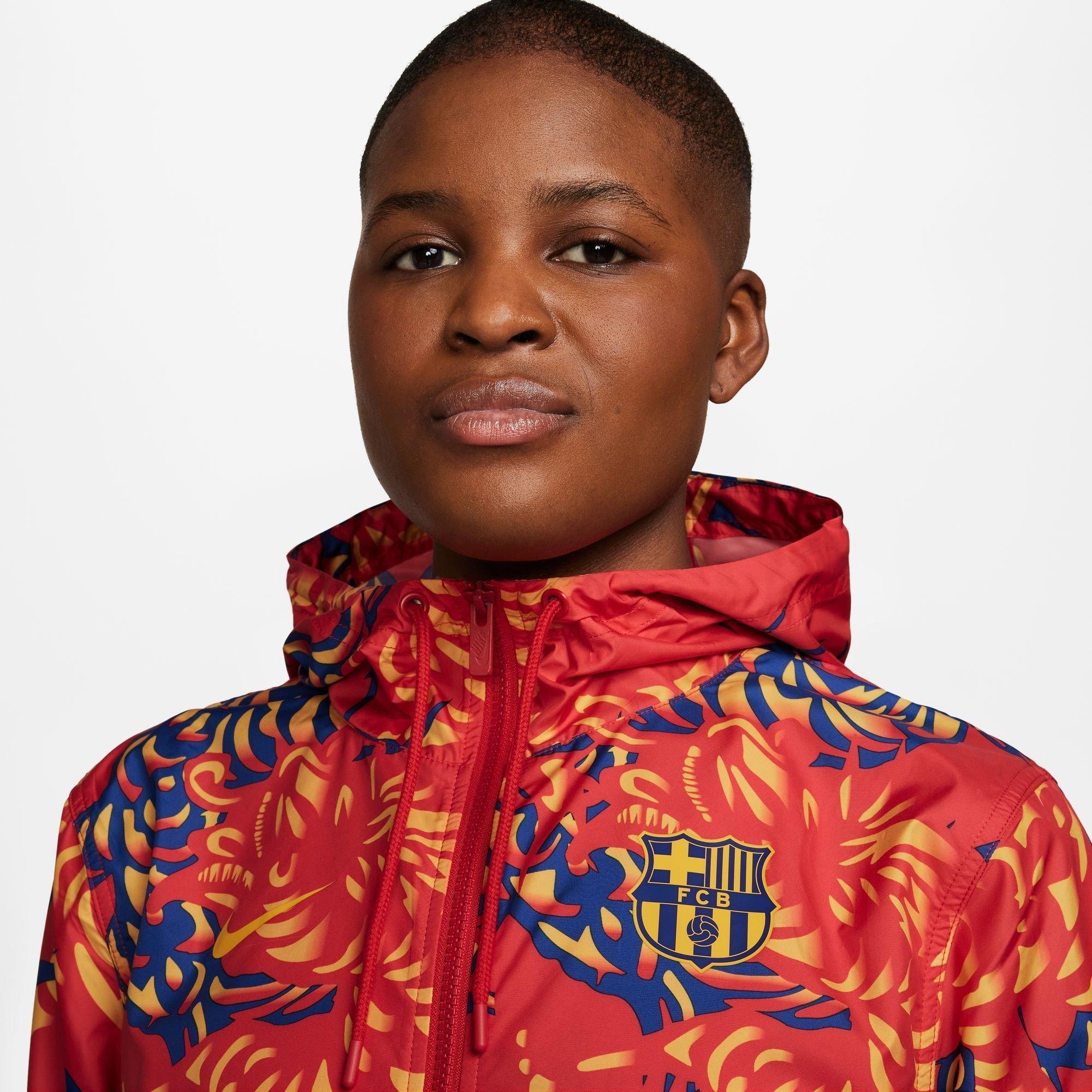 NIKE FCB W NSW ESNTL RPL WVN JKT HD Pantalon de survêtement 