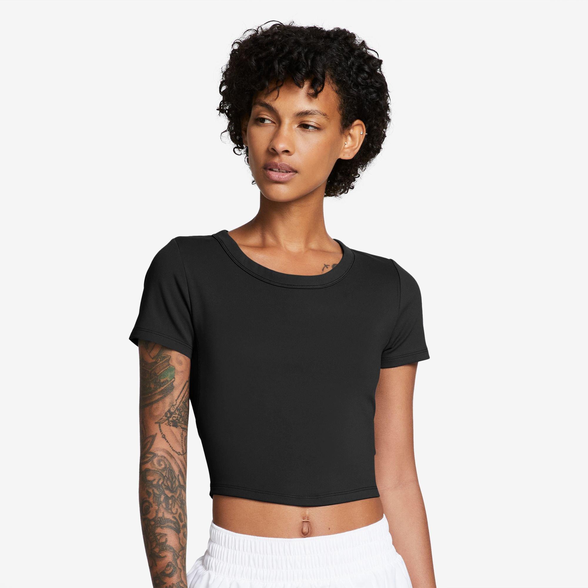 Image of Cropped T-shirt Damen Black L