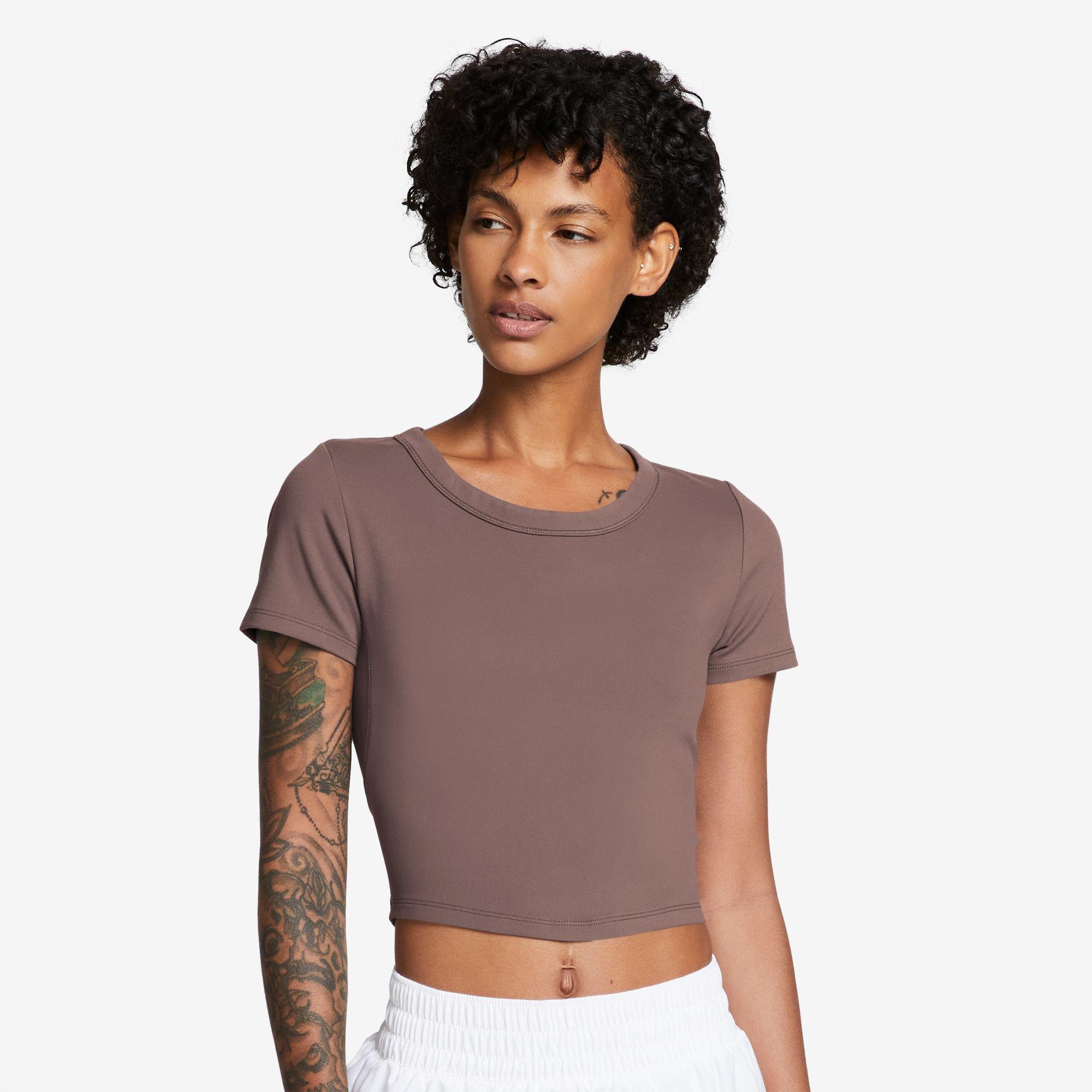 Image of Cropped T-shirt Damen Braun M
