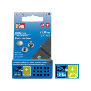 Prym Hohlnieten MS Klemmbereich, 6 - 9 mm Klemmbereich, 6-9mm 