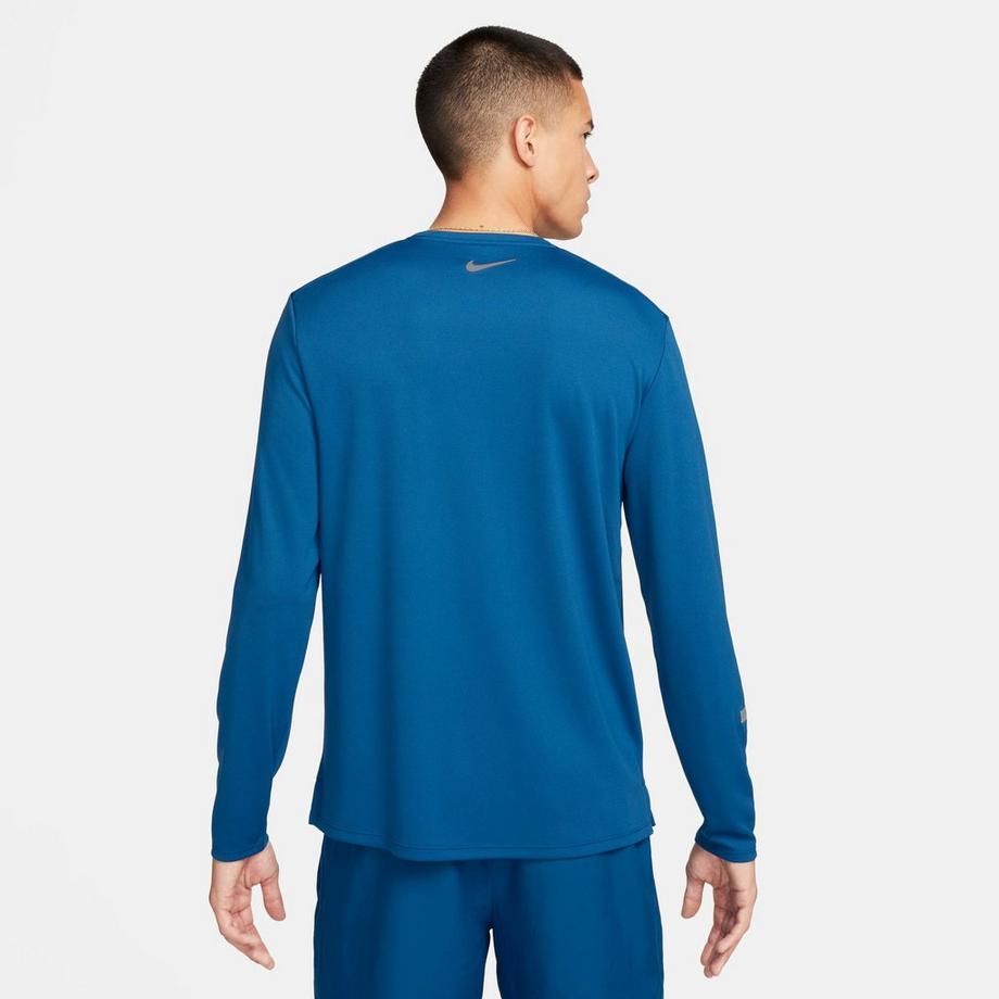 NIKE M NK DF UV MILER TOP LS FLASH T-shirt, col rond, manches longues 
