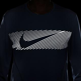 NIKE M NK DF UV MILER TOP LS FLASH T-shirt girocollo, maniche lunghe 