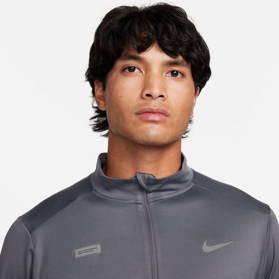 NIKE M NK DF ELMNT TOP HZ FLASH HBR T-shirt, col rond, manches longues 