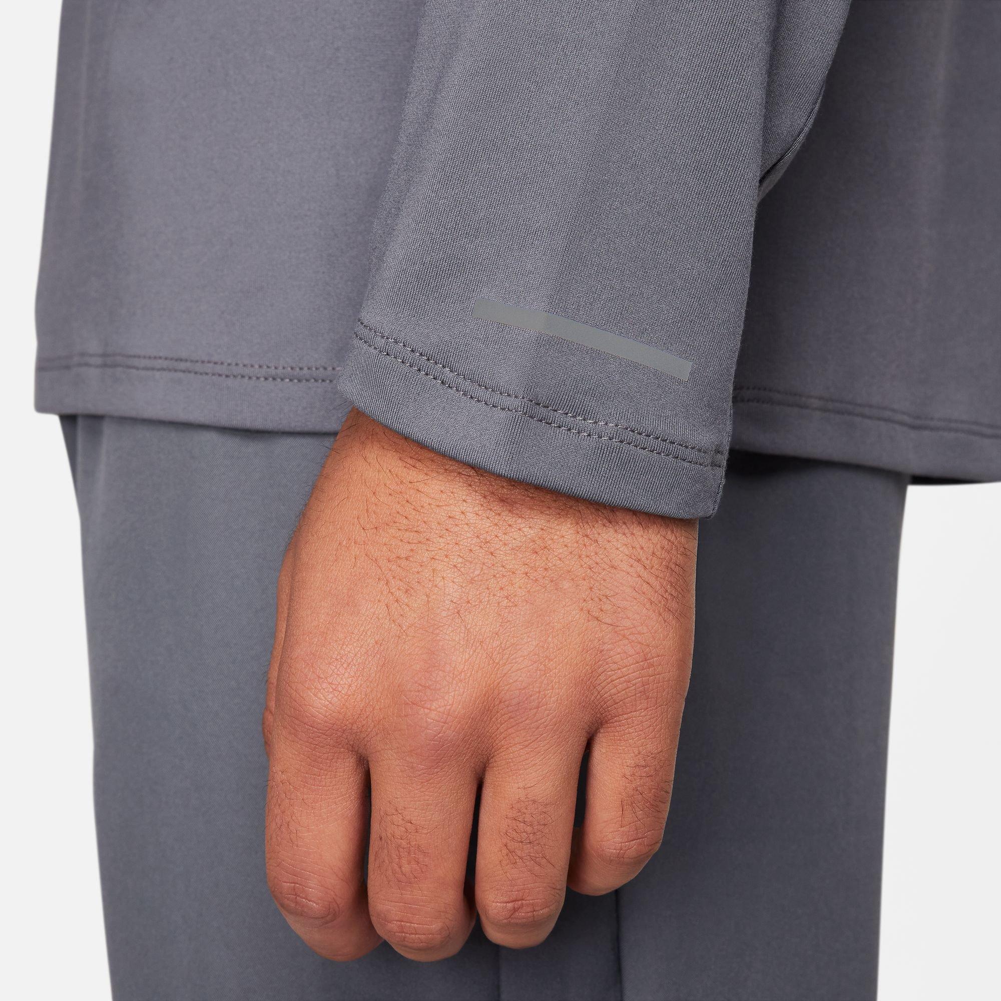 NIKE M NK DF ELMNT TOP HZ FLASH HBR T-Shirt, Rundhals, langarm 