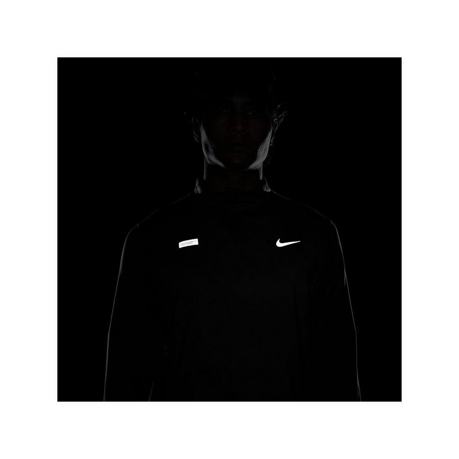 NIKE M NK DF ELMNT TOP HZ FLASH HBR T-shirt, col rond, manches longues 