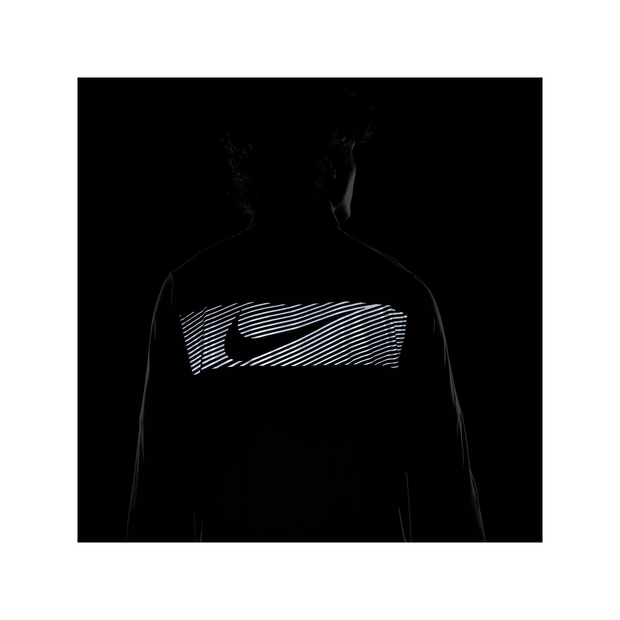NIKE M NK DF ELMNT TOP HZ FLASH HBR T-Shirt, Rundhals, langarm 