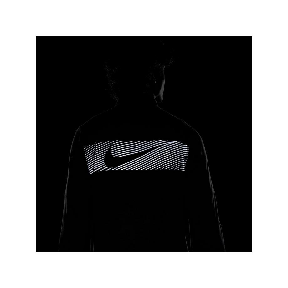 NIKE M NK DF ELMNT TOP HZ FLASH HBR T-shirt, col rond, manches longues 