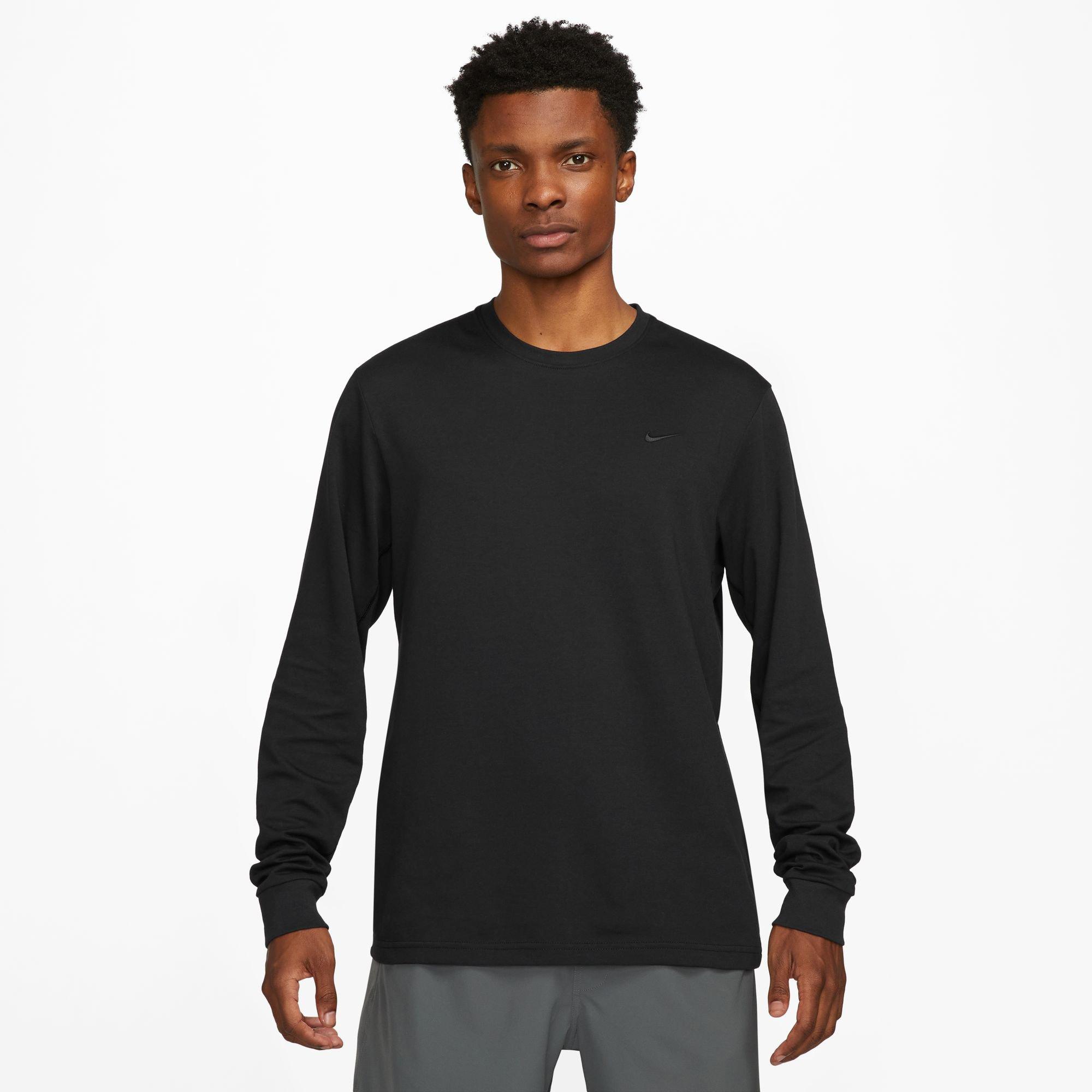 Image of T-shirt, Rundhals, Langarm Herren Black XXL
