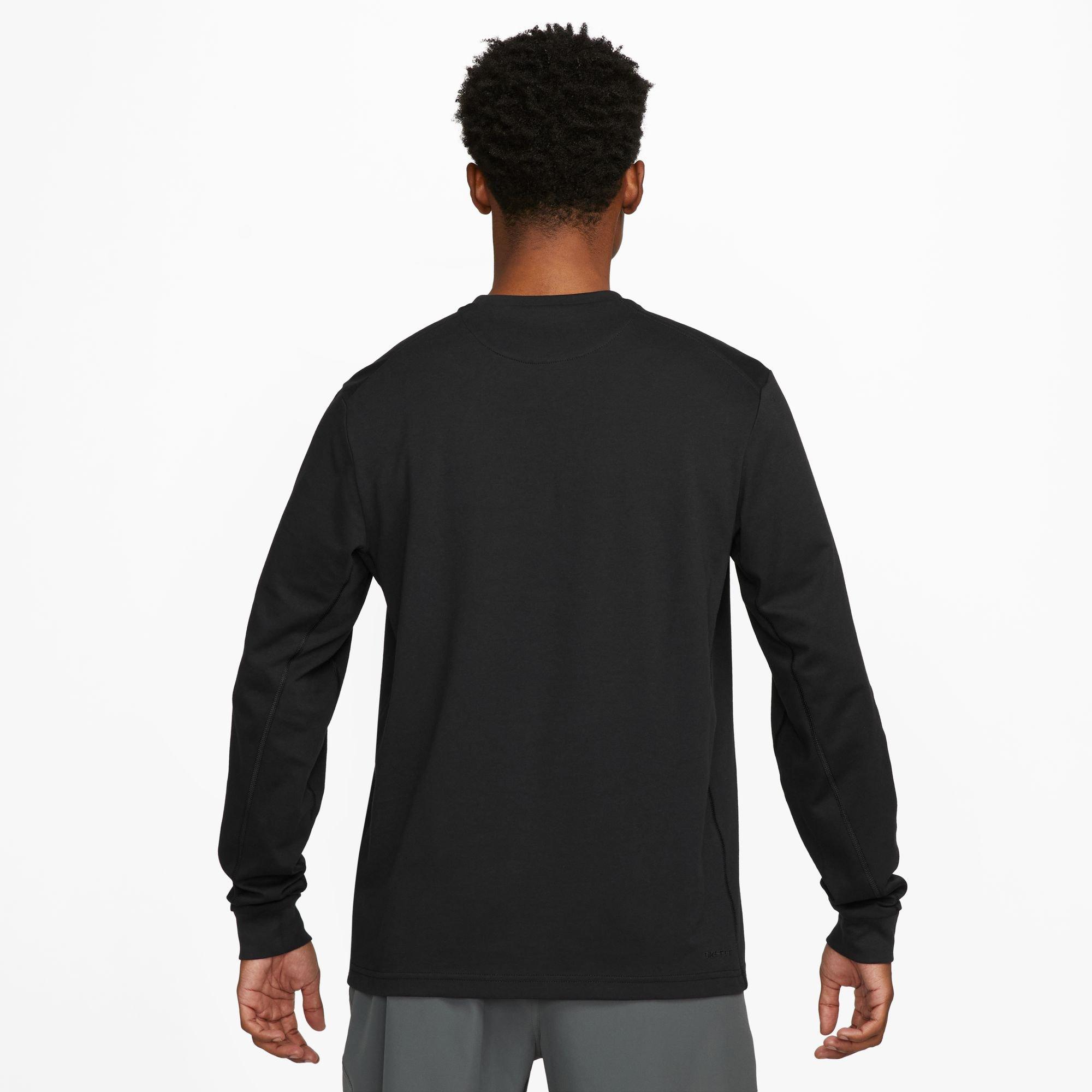 NIKE M NK DF PRIMARY LS TOP T-shirt, col rond, manches longues 