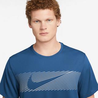 NIKE M NK FLASH MILER TOP T-Shirt, Rundhals, kurzarm 