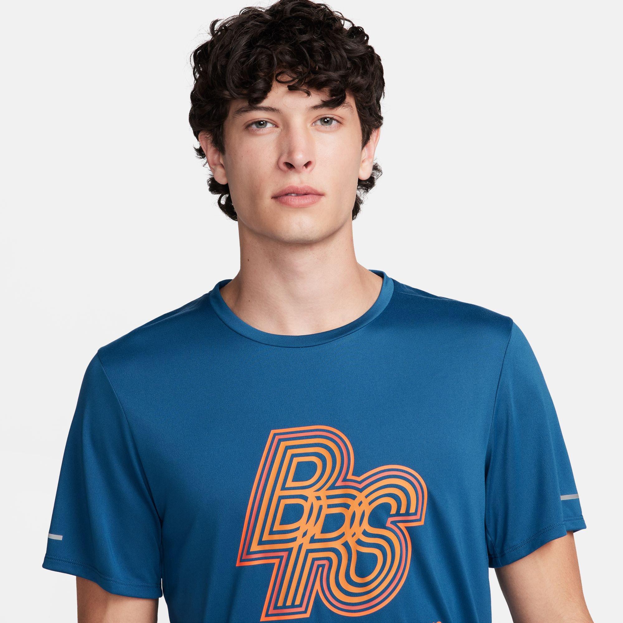 NIKE M NK RUN ENERGY RISE 365 SS T-shirt, col rond, manches courtes 
