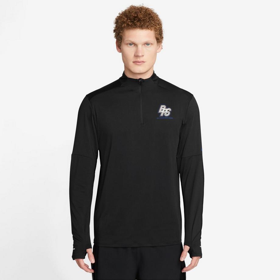 NIKE M NK RUN ENERGY ELEMENT HZ T-shirt, col rond, manches longues 