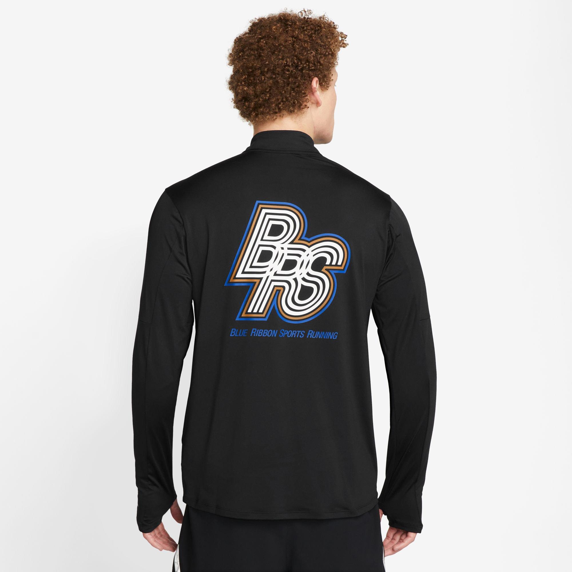 NIKE M NK RUN ENERGY ELEMENT HZ T-shirt girocollo, maniche lunghe 