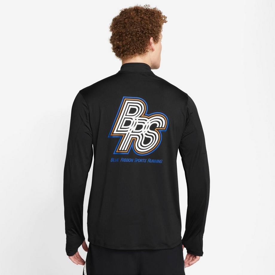 NIKE M NK RUN ENERGY ELEMENT HZ T-shirt, col rond, manches longues 