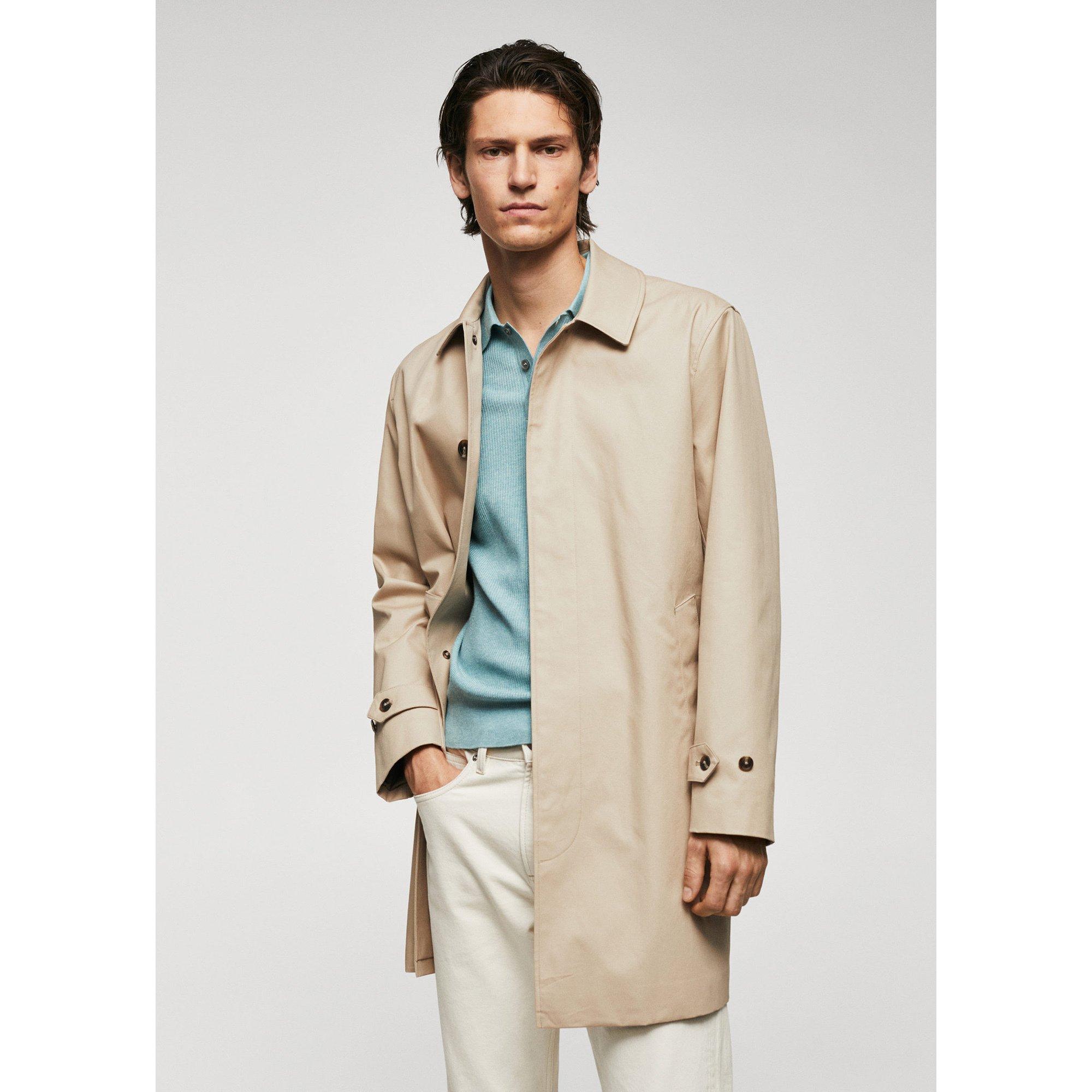 Image of Trenchcoat Herren Grau S