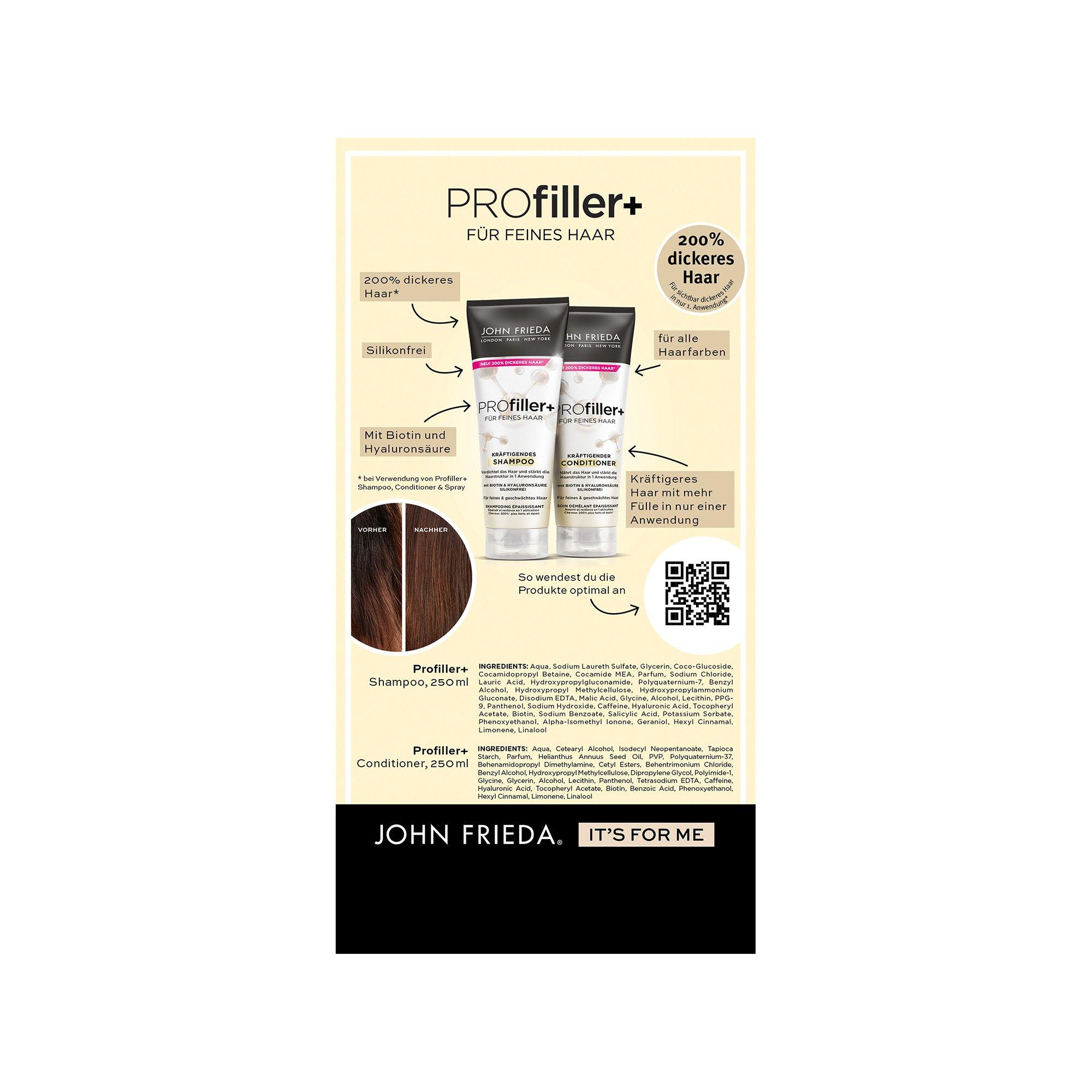 JOHN FRIEDA  PROFiller+  Shampoo + Conditioner Duo 