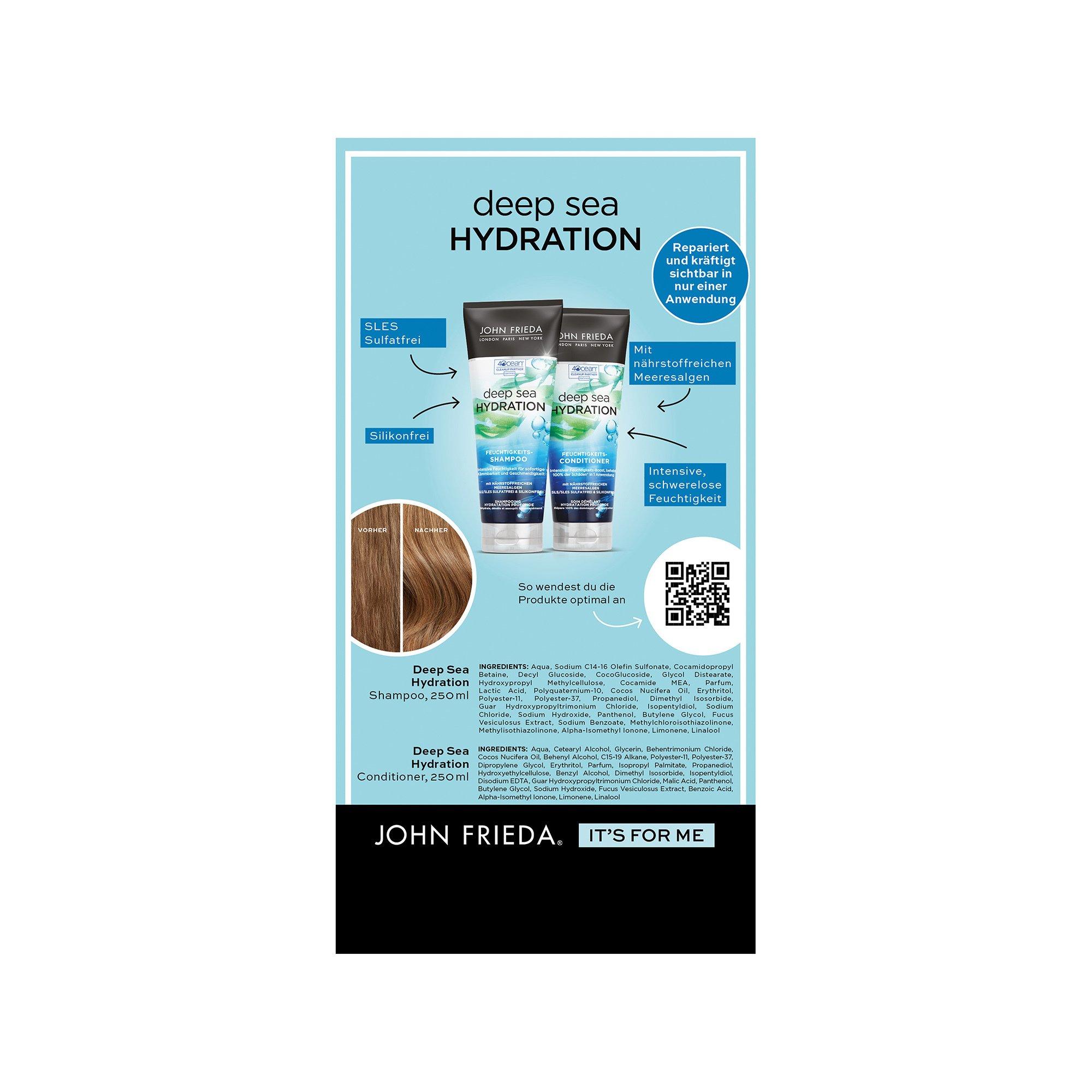 JOHN FRIEDA  Deep Sea Hydration Shampoo + Balsamo Duo  