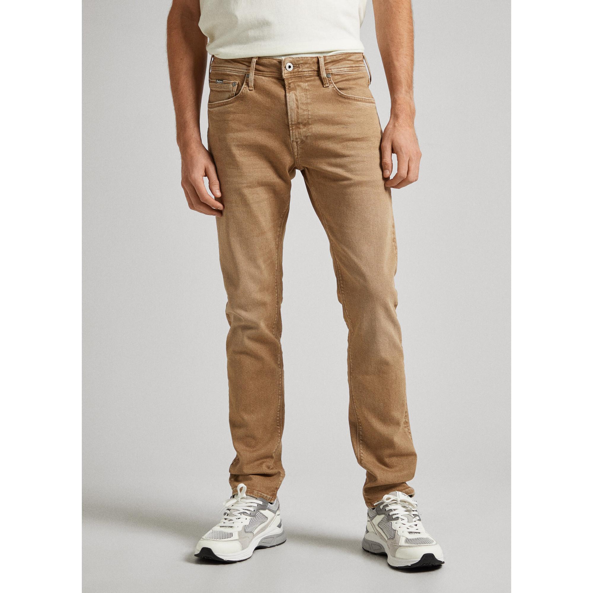 Image of Jeans, Tapered Fit Herren Beige W31