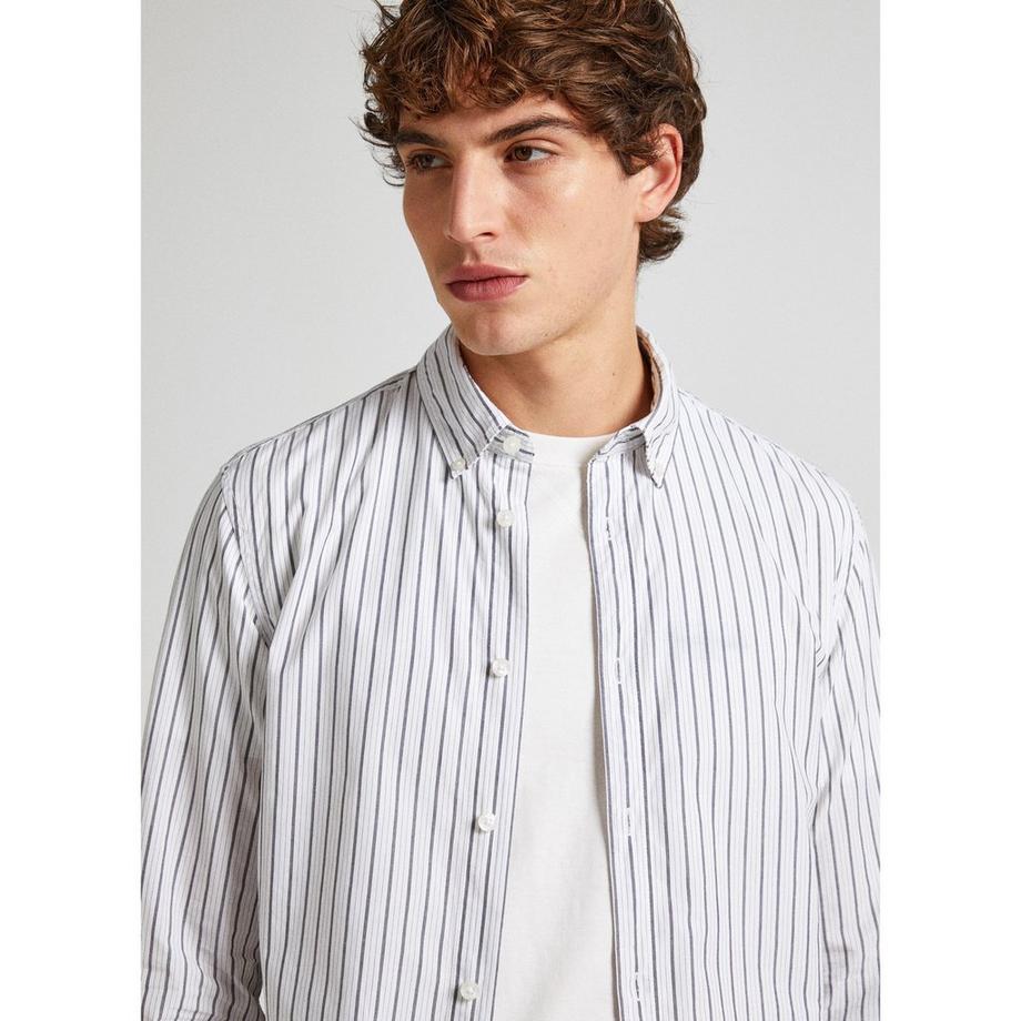 Pepe Jeans London PETER Chemise manches longues rayée  